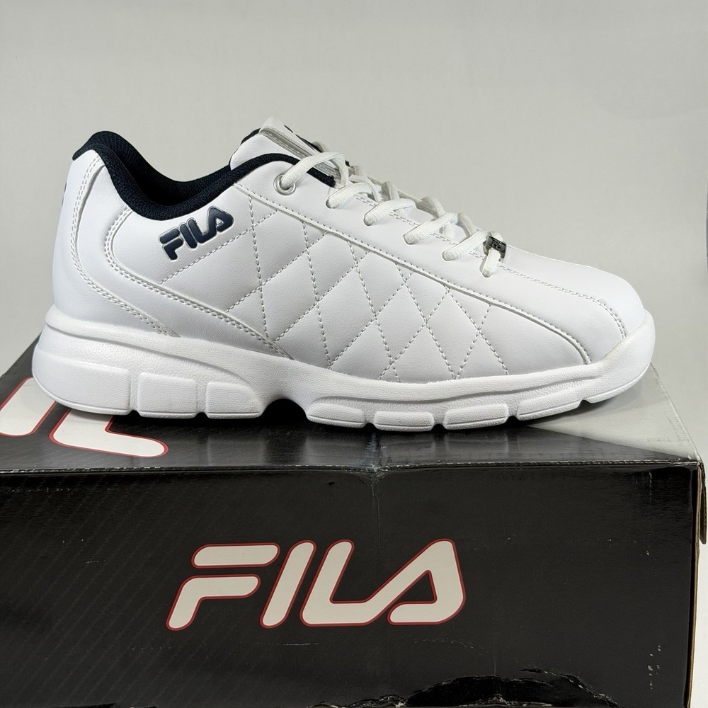 Fila Fulcrum 3 Size-10 Mens White | Navy Fashion Sneakers New